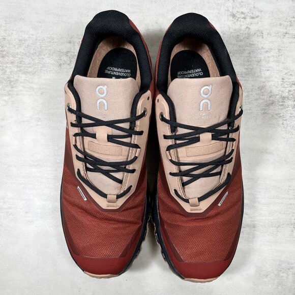 On Cloud Cloudventure Waterproof Trail Running Shoes - Women's Size 8.5 - Red - Picture 7 of 9